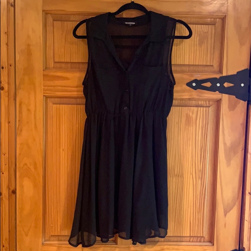 Sheer black business dress!
